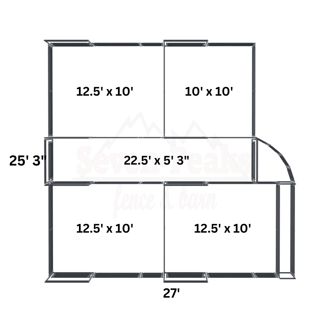 livestock shelter floor plan dimensions