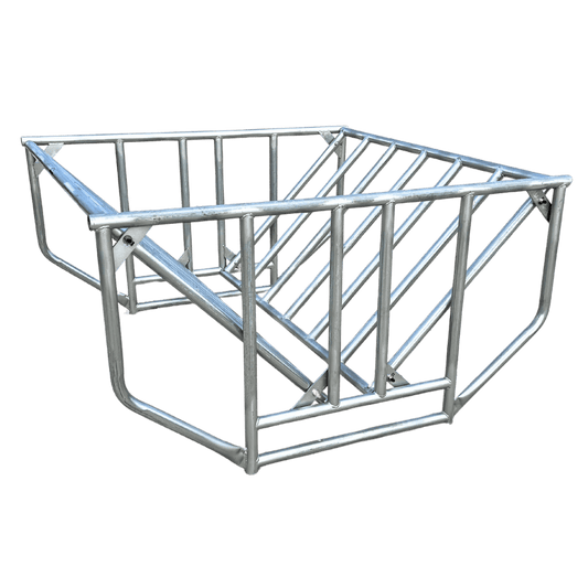 metal livestock hay feeder rack