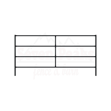 "Seven Peaks fence and barn logo"