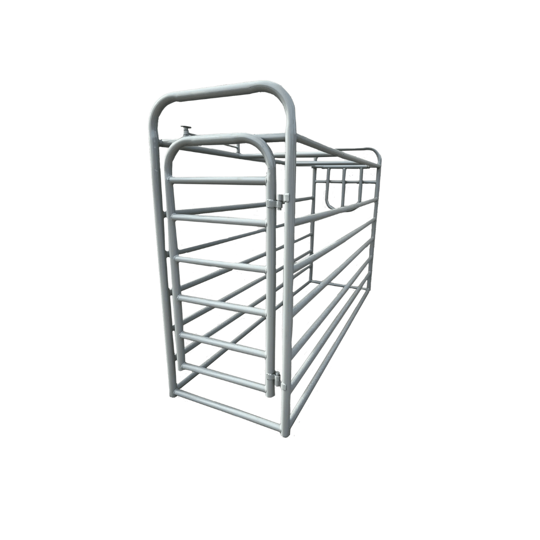 livestock metal pen gate fenced structure