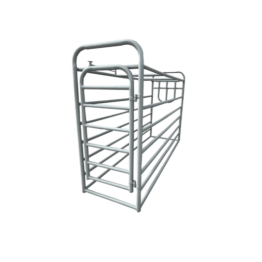 livestock metal pen gate fenced structure