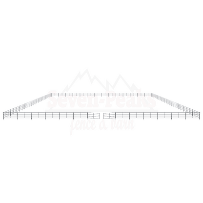 large metal fence enclosure