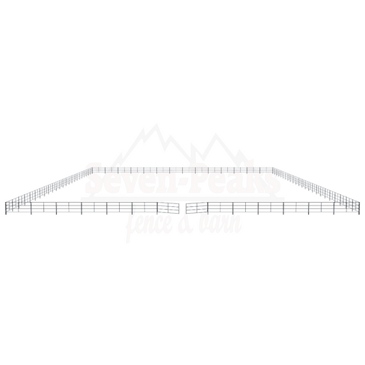 large metal fence enclosure