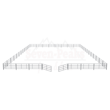 metal livestock corral panels setup