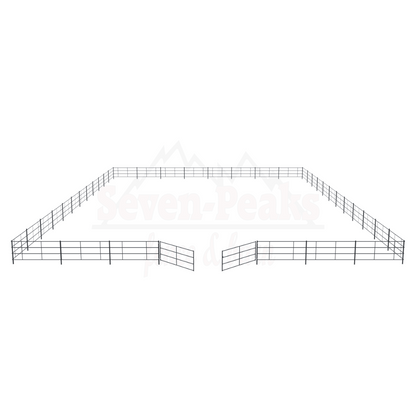 metal livestock corral panels setup