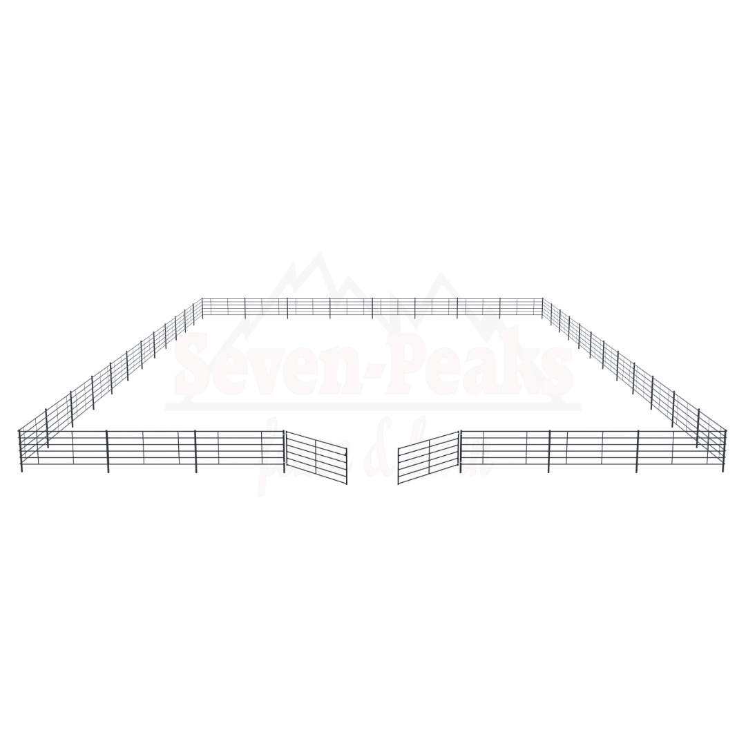 livestock corral fencing setup