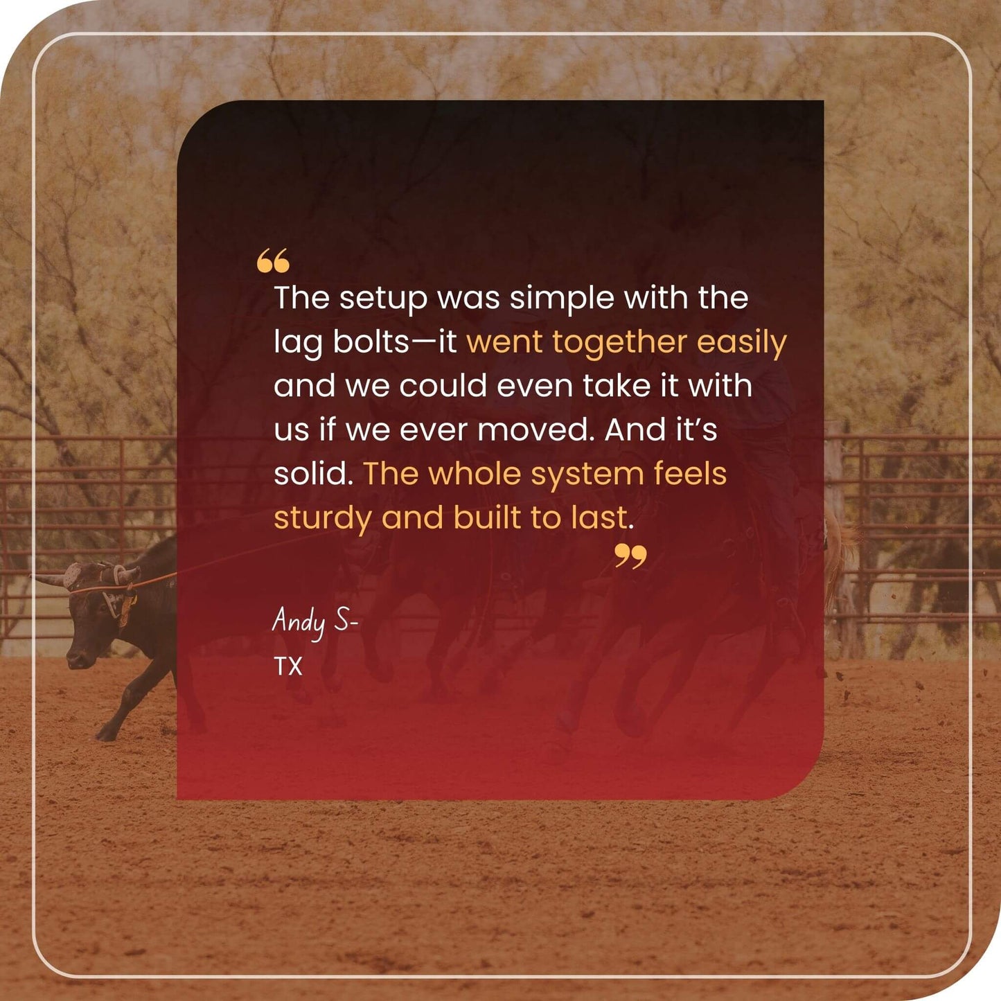 Roping Arena 140x220 - Continuous Fence