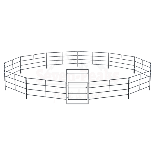 seven peaks fence barn logo round pen
