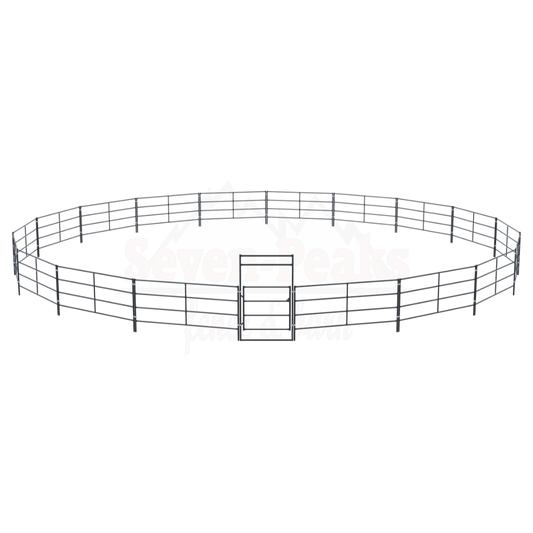 Seven Peaks fence and barn logo railing design