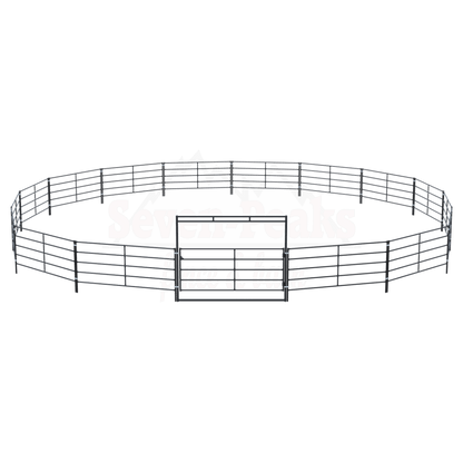 "seven peaks fence barn logo"