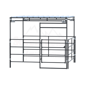 portable horse stall with roof structure