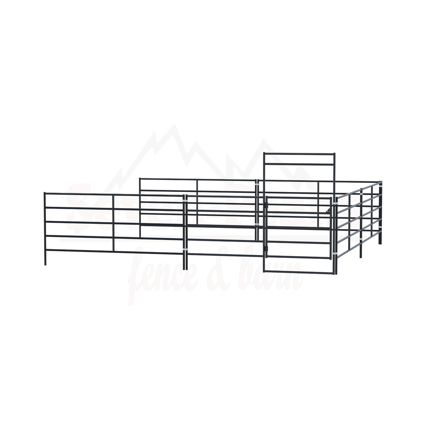 “Seven Peaks fence and barn logo”