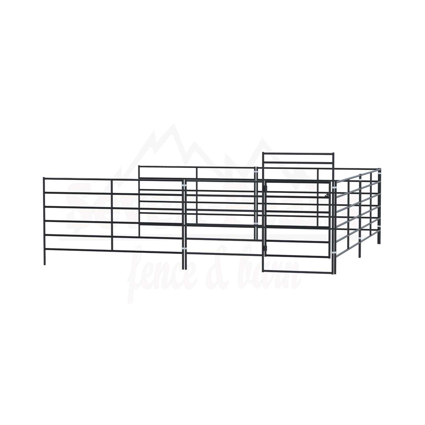 Seven Peaks Fence Barn Logo with Metal Panels