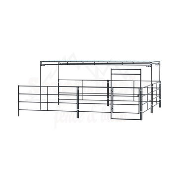 horse corral with cover assembly diagram