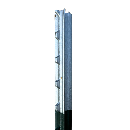 metal fence post isolated
