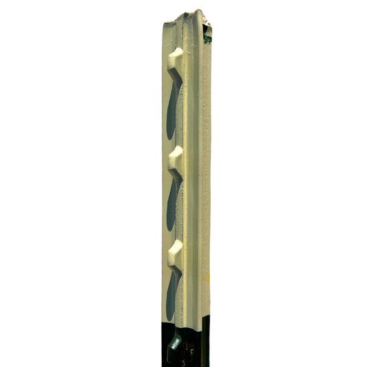 metal fence post isolated