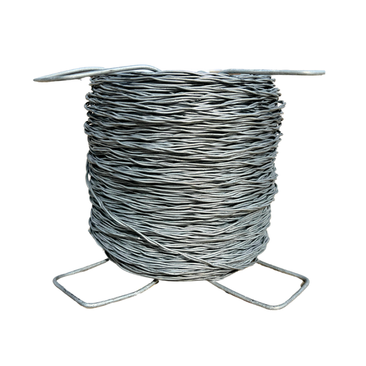 roll of barbed wire on stand