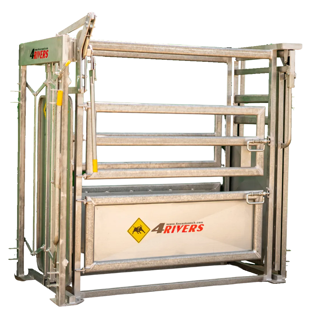 livestock handling equipment 4Rivers Ranch squeeze chute