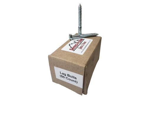 Box of lag bolts 50 count with screws on top