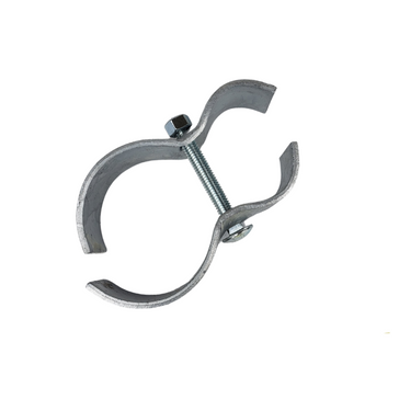 metal pipe clamp with bolt and nut