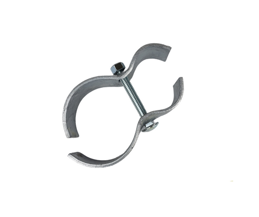 metal pipe clamp with bolt and nut