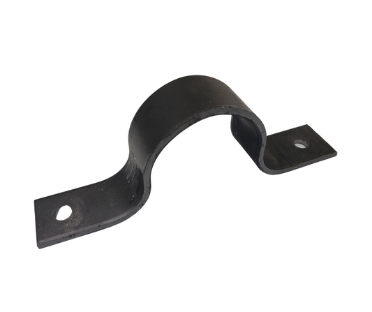 black metal pipe clamp bracket