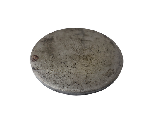 antique silver coin close-up