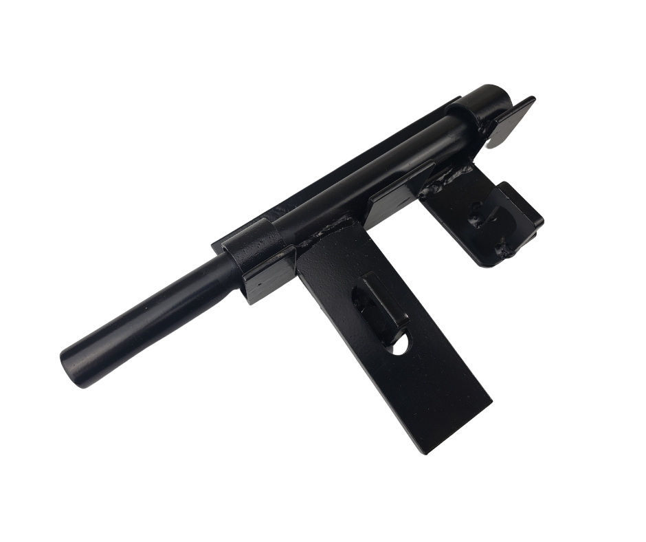 black metal bolt latch hardware door