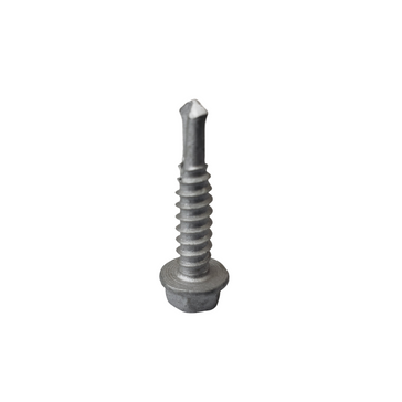 self-tapping screw on white background
