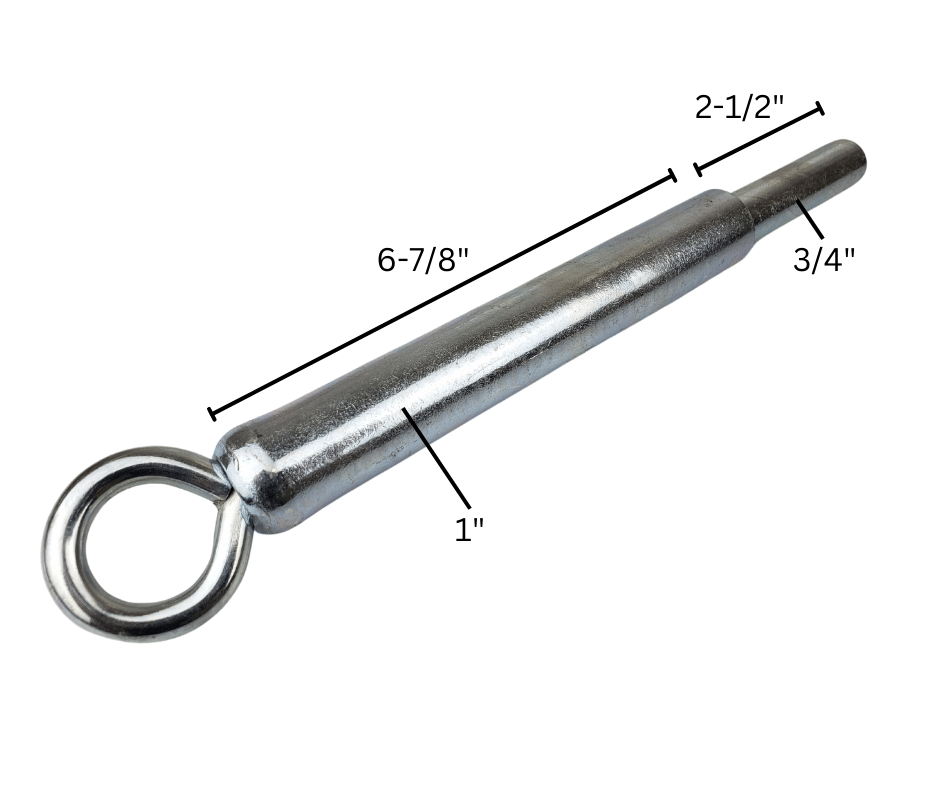 metal rod with ring dimensions