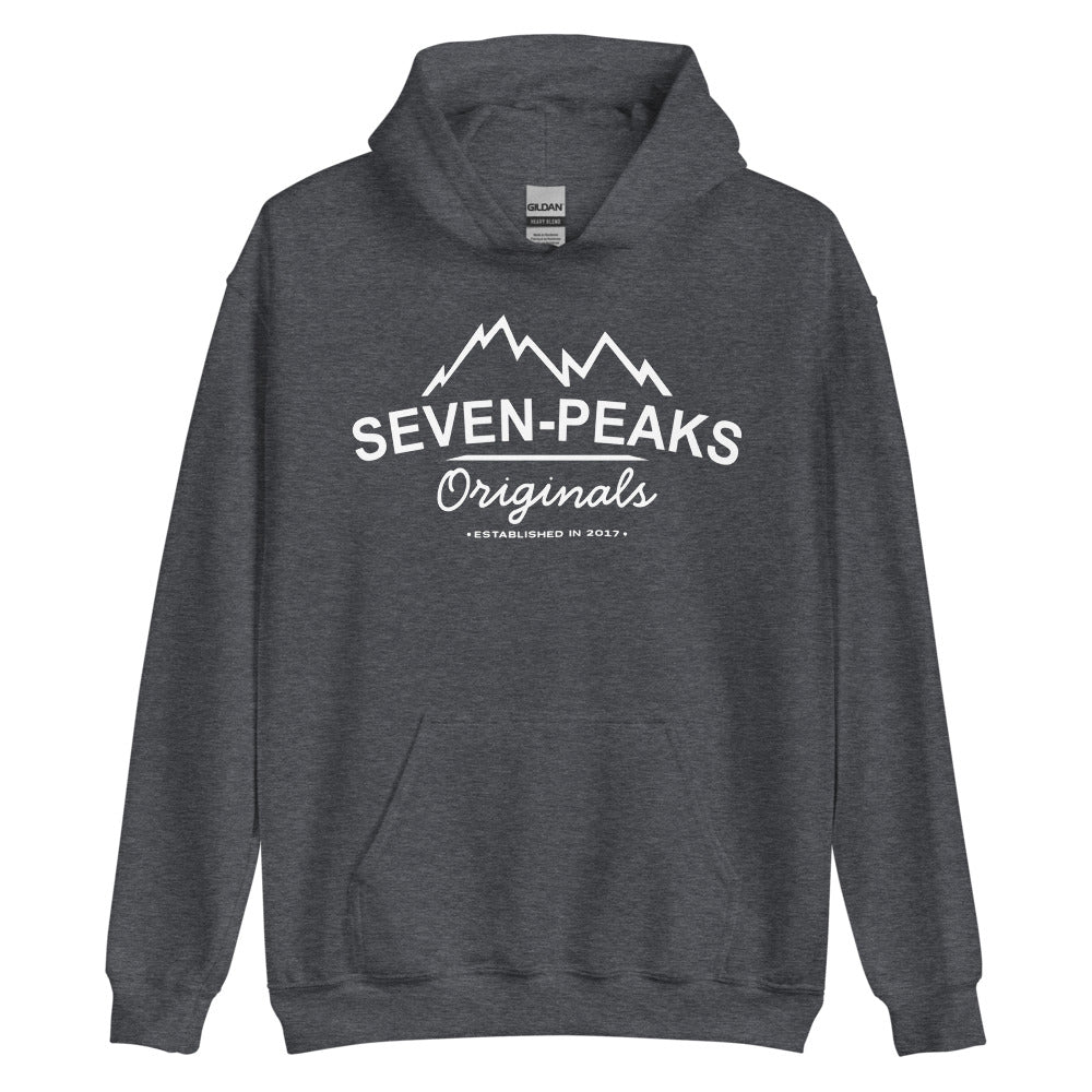 gray hoodie "Seven-Peaks Originals" logo