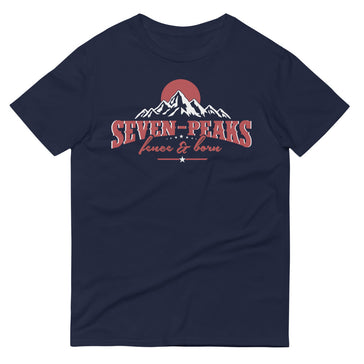 Seven Peaks t-shirt mountain graphic navy blue