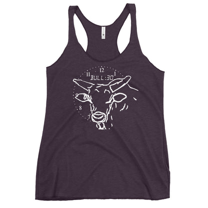 Bull graphic tank top with "Bull:30" design.